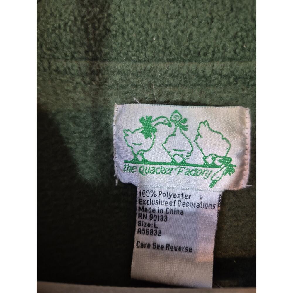 Quacker Factory Green Fall Harvest Jacket Large Top - Picture 4 of 10